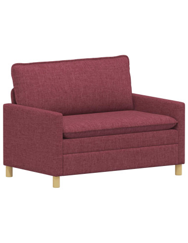 Set di divani 2 pz Rosso Vino Tessuto