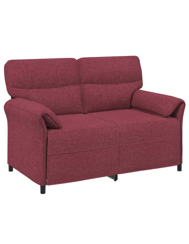 Set di divani 2 pz Rosso Vino Tessuto