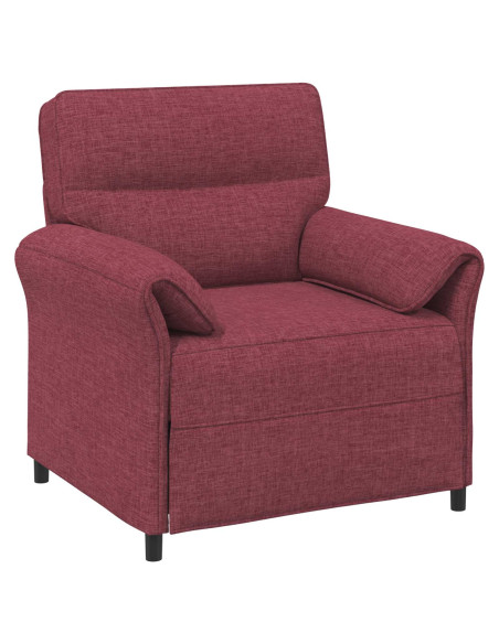 Set di divani 2 pz Rosso Vino Tessuto