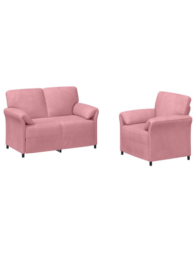 Set di divani 2 pz Rosa Velluto