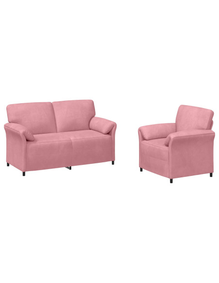 Set di divani 2 pz Rosa Velluto