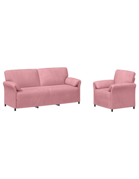 Set di divani 2 pz Rosa Velluto