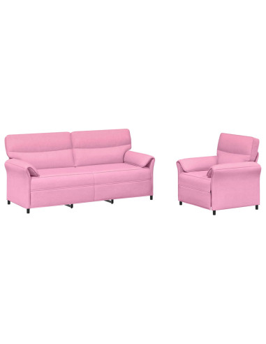Set di divani 2 pz Rosa Tessuto