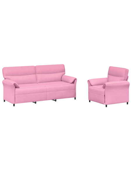 Set di divani 2 pz Rosa Tessuto