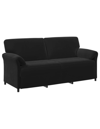 Set di divani 2 pz Nero Velluto