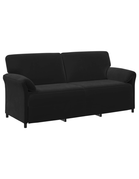 Set di divani 2 pz Nero Velluto