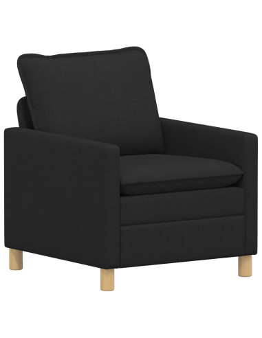 Set di divani 2 pz Nero Tessuto