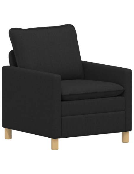 Set di divani 2 pz Nero Tessuto