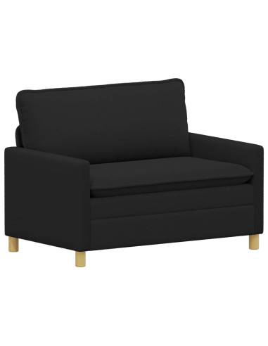Set di divani 2 pz Nero Tessuto