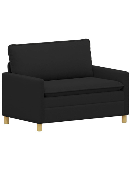 Set di divani 2 pz Nero Tessuto