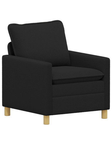 Set di divani 2 pz Nero Tessuto