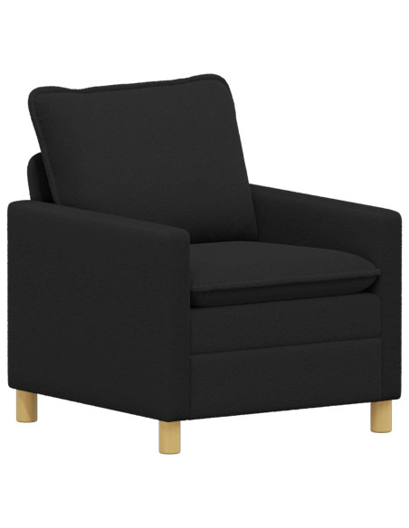 Set di divani 2 pz Nero Tessuto