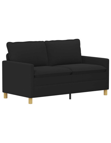 Set di divani 2 pz Nero Tessuto