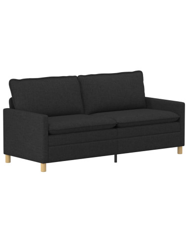 Set di divani 2 pz Nero Tessuto