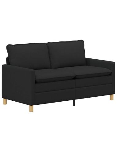 Set di divani 2 pz Nero Tessuto