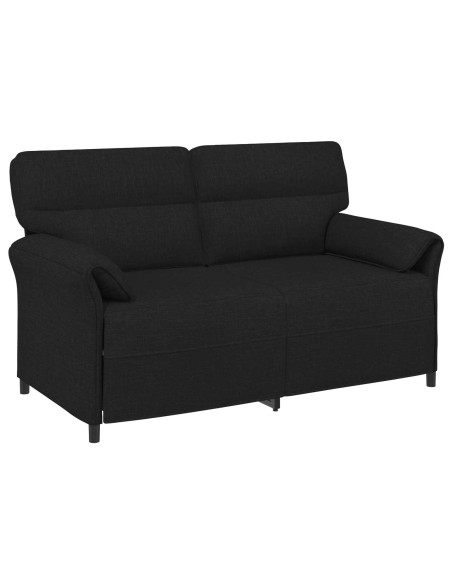 Set di divani 2 pz Nero Tessuto
