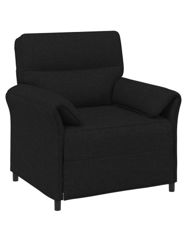 Set di divani 2 pz Nero Tessuto