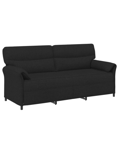 Set di divani 2 pz Nero Tessuto