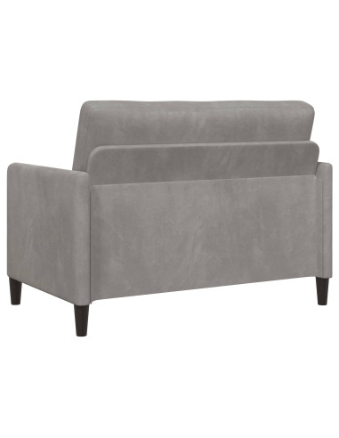 Set di Divani con Storage 2 pz Grigio Chiaro Poliestere