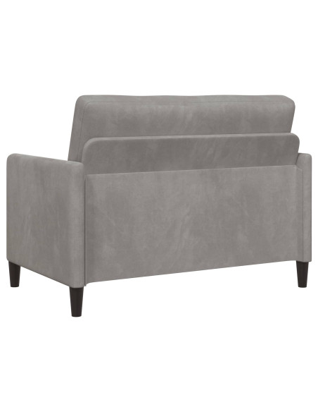 Set di Divani con Storage 2 pz Grigio Chiaro Poliestere