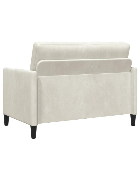 Set di Divani con Storage 2 pz Crema Poliestere
