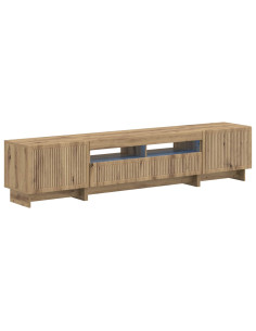 Mobile TV LED a 5 pezzi Rovere Artigianale Legno ingegnerizzato