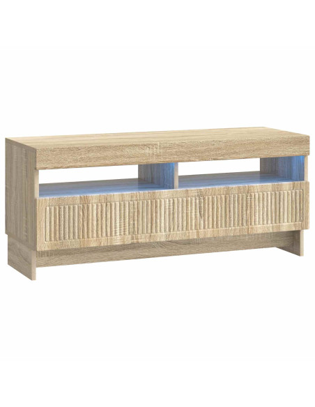 Mobile TV LED a 5 pezzi Rovere Sonoma Legno ingegnerizzato