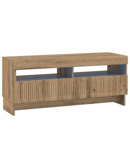 Mobile TV LED a 5 pezzi Rovere Artigianale Legno ingegnerizzato