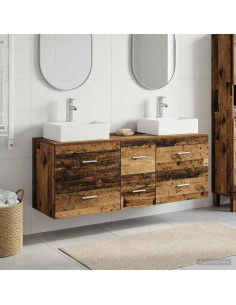 Set di Armadi da Bagno 3 pz Legno antico 49,5 x 41 x 62,5 cm