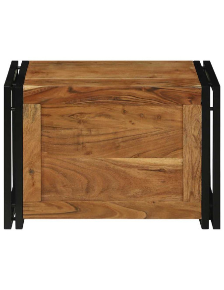Scatola di Stoccaggio 60 x 40 x 41 cm Legno di Acacia Massello