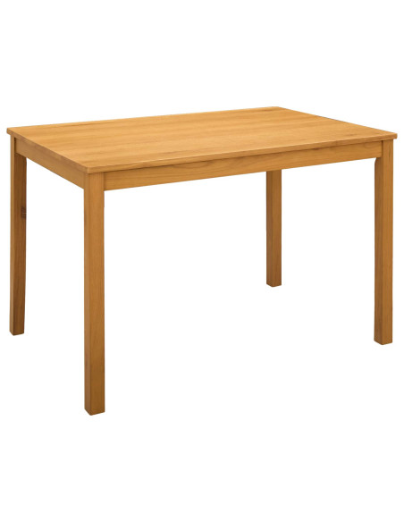 Set da pranzo 5 pz Beige Legno di Quercia Massello