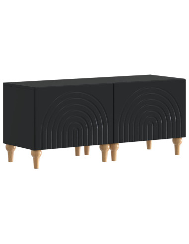 Mobile TV LED a 3 pezzi Nero Legno ingegnerizzato