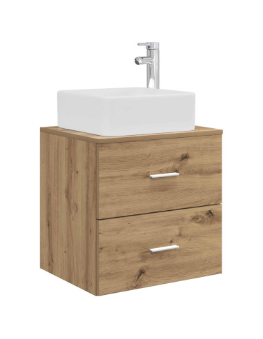 Set di Armadi da Bagno 3 pz Rovere Artigianale