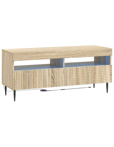 Mobile TV LED a 3 pezzi Rovere Sonoma Legno ingegnerizzato