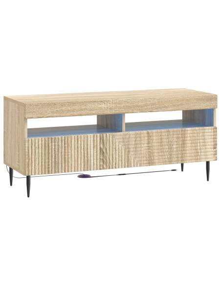 Mobile TV LED a 3 pezzi Rovere Sonoma Legno ingegnerizzato