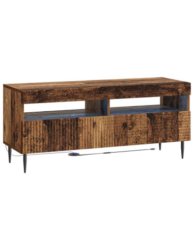 Mobile TV LED a 3 pezzi Legno antico Legno ingegnerizzato