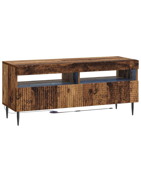 Mobile TV LED a 3 pezzi Legno antico Legno ingegnerizzato