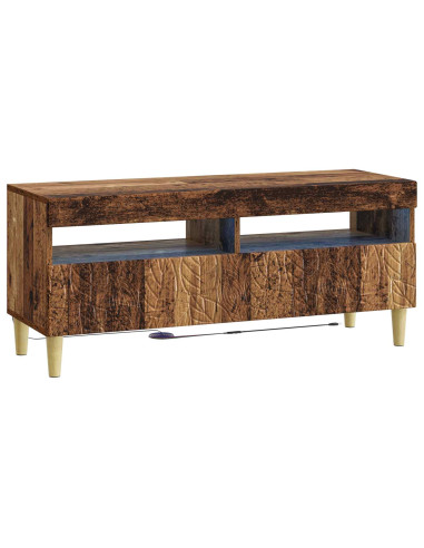 Mobile TV LED a 5 pezzi Legno antico Legno ingegnerizzato