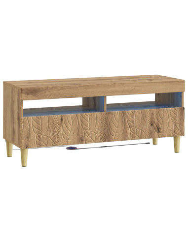 Mobile TV LED a 5 pezzi Rovere Artigianale Legno ingegnerizzato