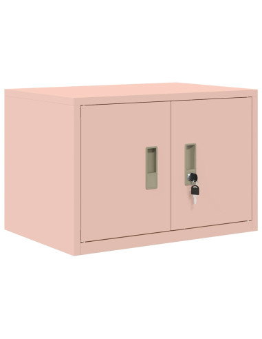 Armadio 2 pz Rosa 60 x 40 x 130 cm Acciaio Bloccabile