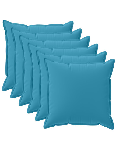 Federa 6 pz HOUTEN Azzurro 30 x 30 cm Poliestere