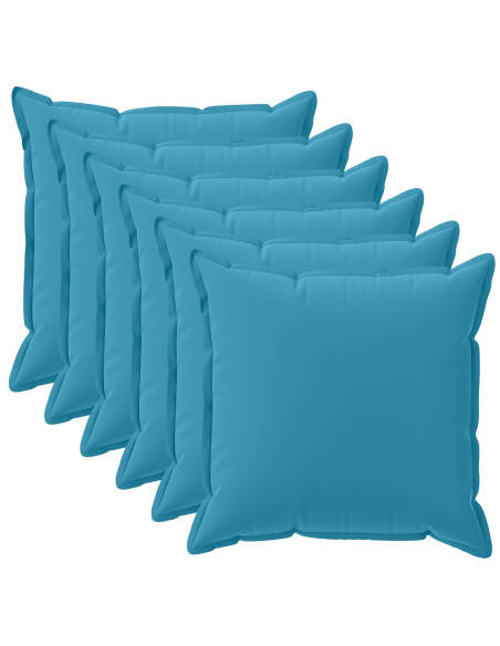 Federa 6 pz HOUTEN Azzurro 30 x 30 cm Poliestere