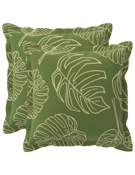 Federa 2 pz HOUTEN Design a foglia 30 x 30 cm Poliestere