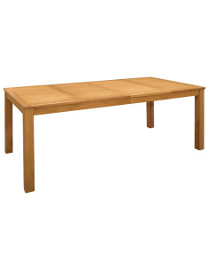 Set da pranzo 9 pz Beige Legno di Quercia Massello 2