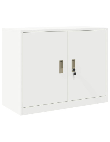 Armadio 2 pz Bianco 90 x 40 x 210 cm Acciaio Bloccabile