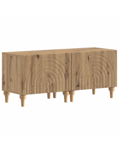 Mobile TV LED a 3 pezzi Rovere Artigianale Legno ingegnerizzato