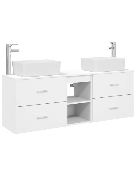 Set di Armadi da Bagno 3 pz Bianco 53 x 34,5 x 63 cm