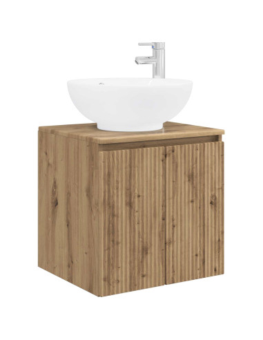 Set di Armadi da Bagno 3 pz Rovere Artigianale
