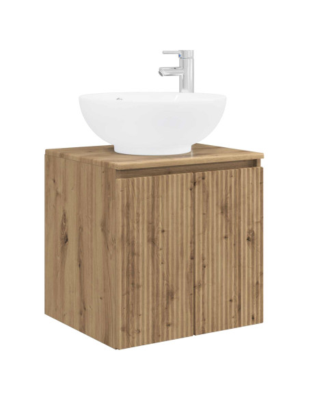 Set di Armadi da Bagno 3 pz Rovere Artigianale