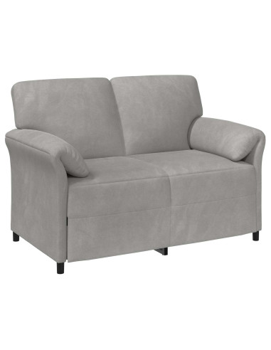 Set di divani 2 pz Grigio Chiaro Velluto